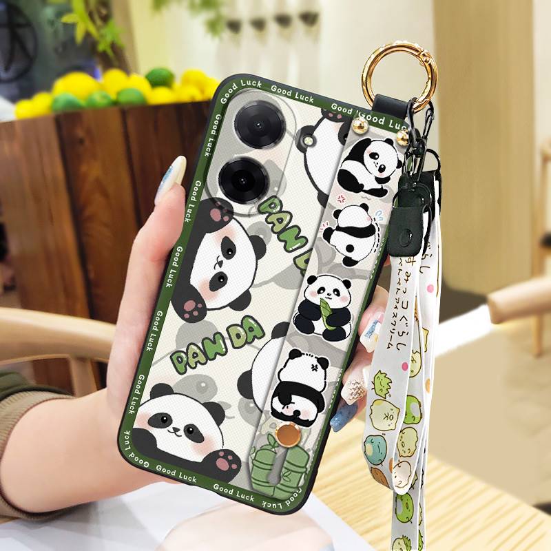 Ochronne etui na telefon z paskiem na nadgarstek dla Redmi A5 4G/Xiaomi Poco C71 4G Tylna okładka Pierścień Modny design Opaska przeciwpyłowa