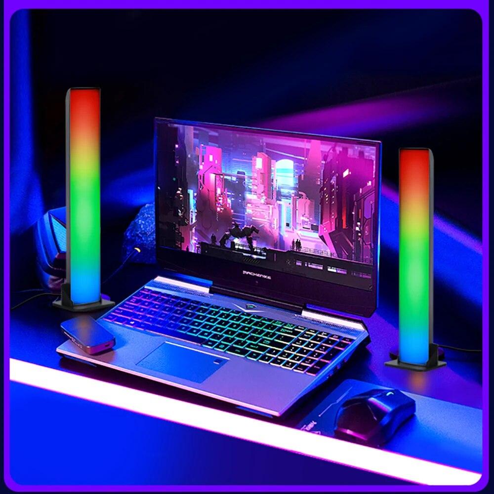 

Умные светодиодные полосы RGB Tuya Wi-Fi с синхронизацией музыки, светодиодная подсветка телевизора для игр, ПК, украшения комнаты, работы с Alexa и Google Home