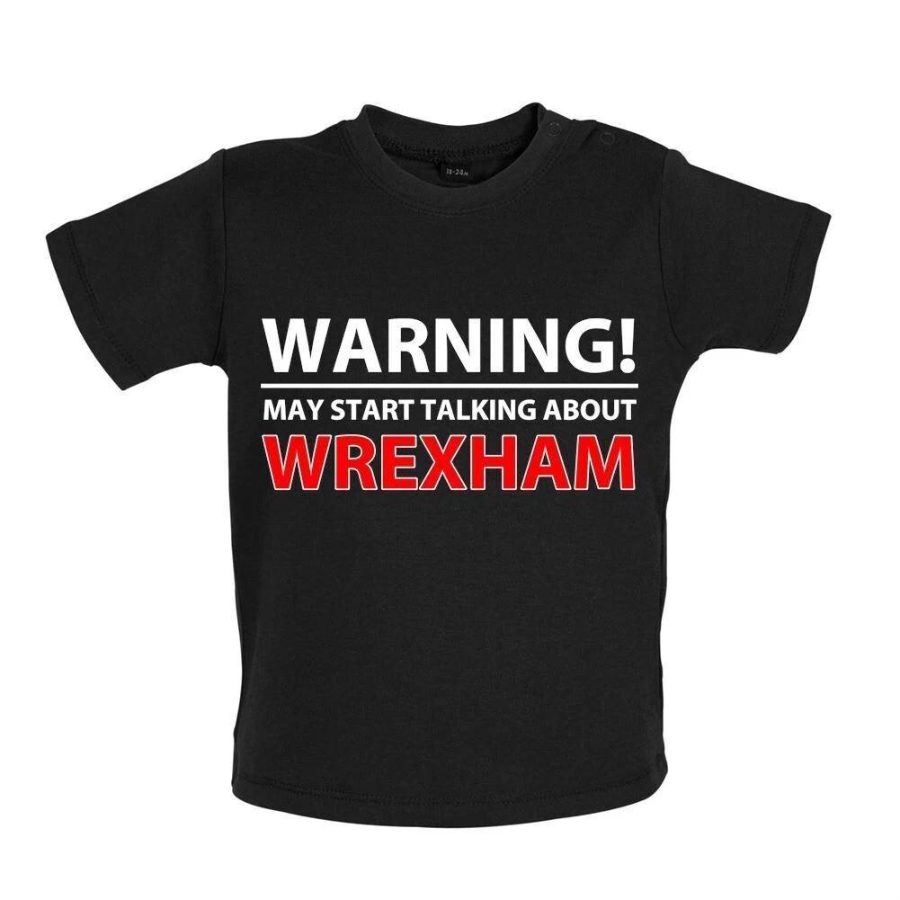 Warning! Talking About Wrexham - Kids T-Shirt Tees Top - Dragons Football Love 100