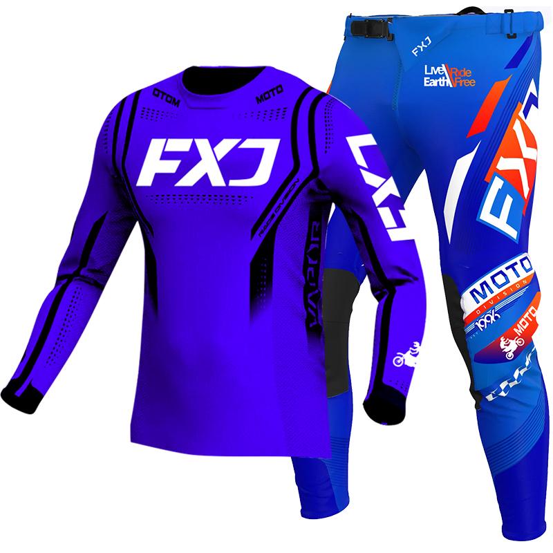 JAUNS 2026 FXJ zils enduro motokrosa