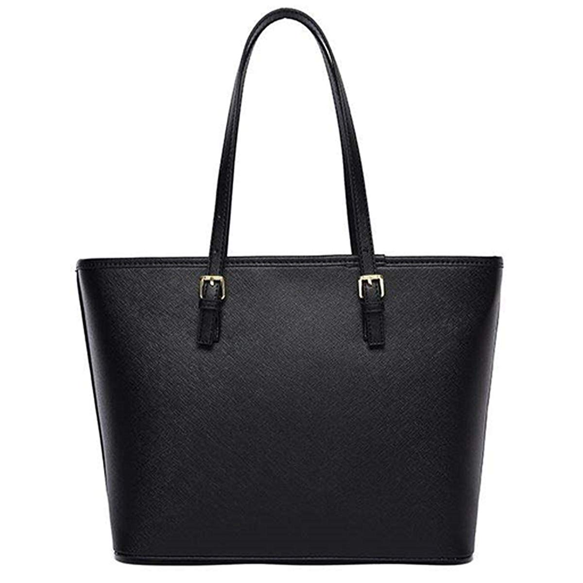 

SEMIYA Women s Tote Bag, Shoulder Bag, Handbag with Zipper, Suitable for Commuting, School, and Business, Large Capacity, A4 Size, Black