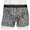 Emporio Armani ALL OVER CAMOU Camo Boxer Shorts, Front Closure, Men's, EU Size, Navy, 54045099