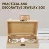 3-Piece Simple Wooden Handicraft Box Set - Unfinished with Hinges and Latches, Rectangular DIY Storage Box, Holiday/Birthday Gift, Home Decoration