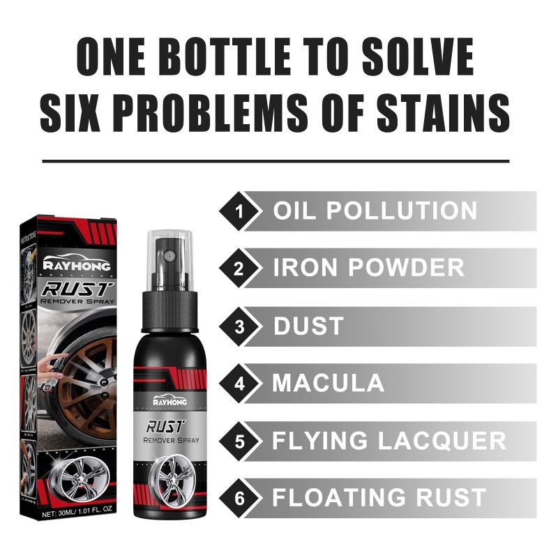 Car Wheel Hub Rust Remover Multifunctional Anti-dirt Spray Metal Surface Chrome Paint Automotive Maintenance Iron Powder