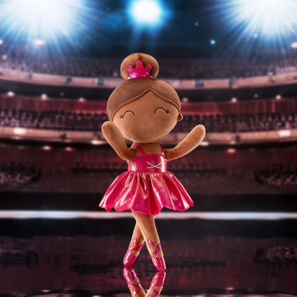 Soft Baby Doll Symphony Mist Gold Ballerina Girl Dream Girl Doll Children Cloth Toy Birthday Gift Rose Red