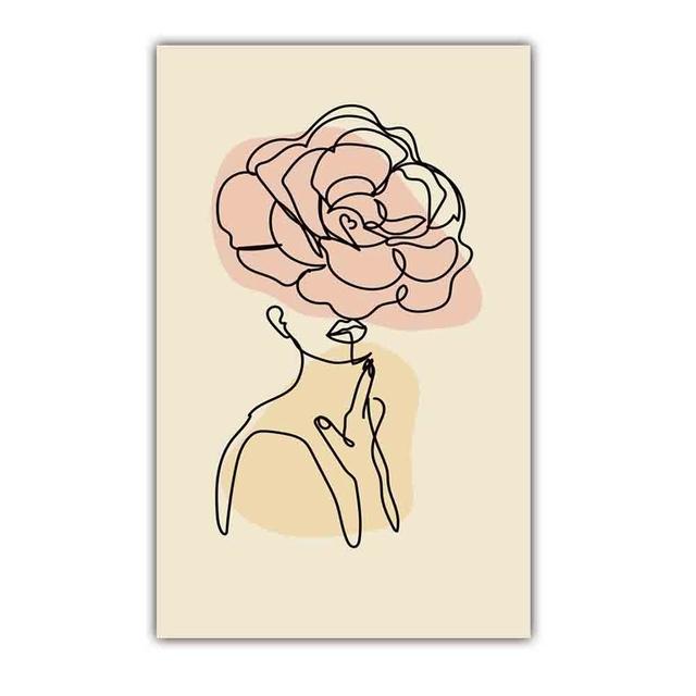 Nordic Abstract Art Figure Canvas Painting Minimalist Lines Matisse Poster Office Living Room Bedroom Home Decoration Mural No Frame