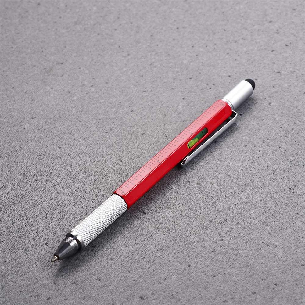 Aluminum Pen Tool Gadget Capaciative Pen With Scale Replacement Refill Flat-blade Screwdriver Ballpoint Pen Cross Screwdriver