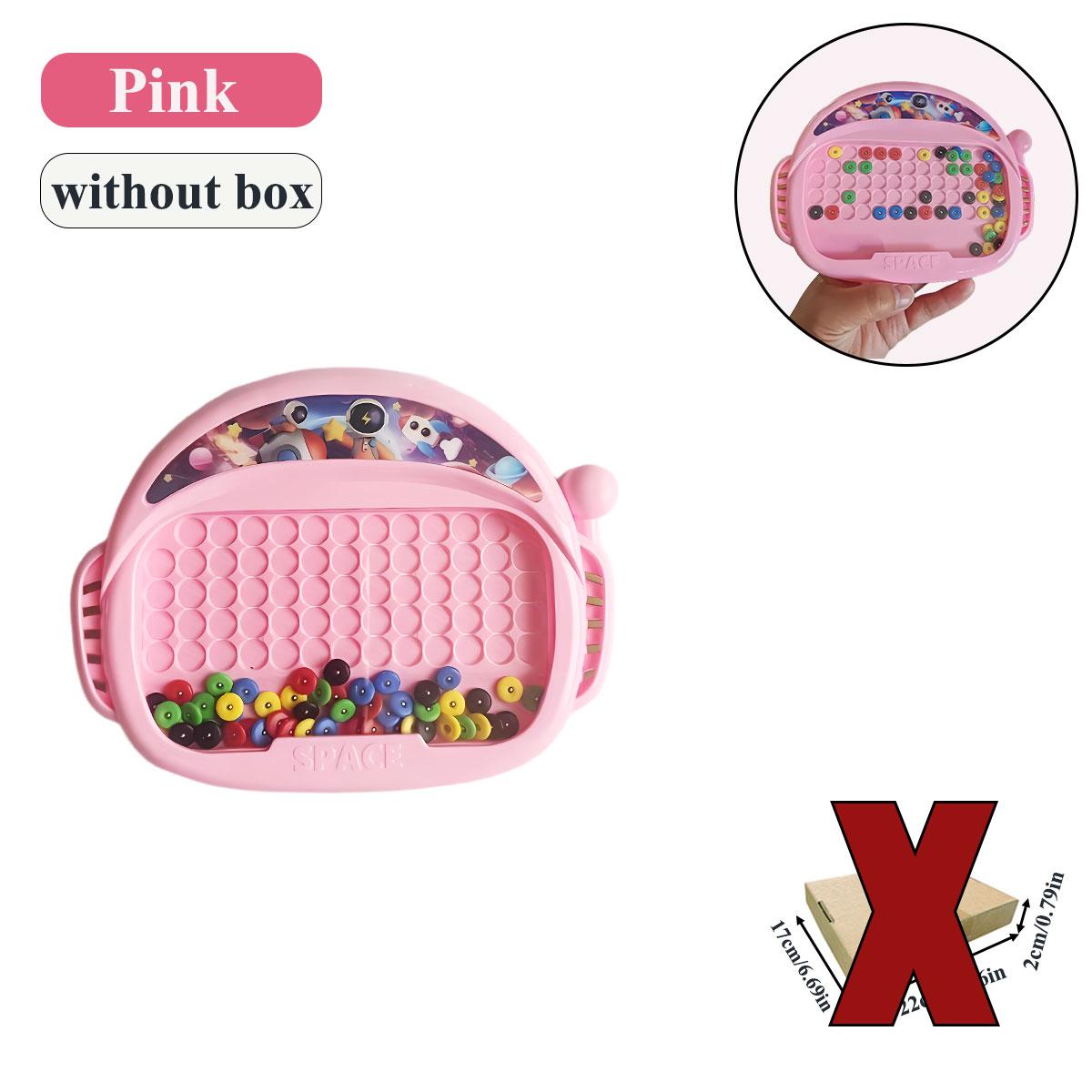 

1 шт. Детская магнитная доска для рисования с ручкой и бусинами, игрушка для рисования для детей 3-8 лет, развивающий подарок для мальчиков и девочек по системе Монтессори