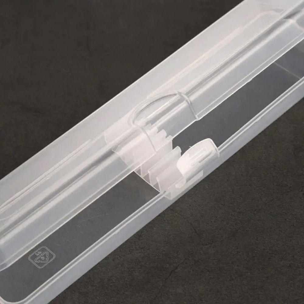 with Snap Makeup Brush Box Transparent Storage Box Multifunctional Stationery Organizer