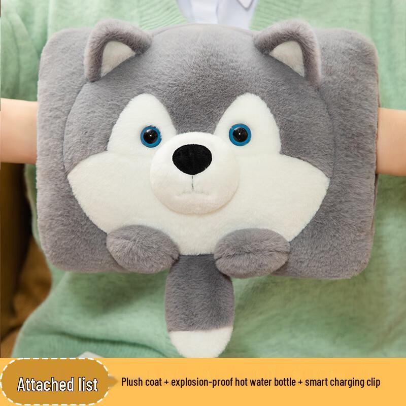Rechargeable Cartoon Plush Hot Water Bottle