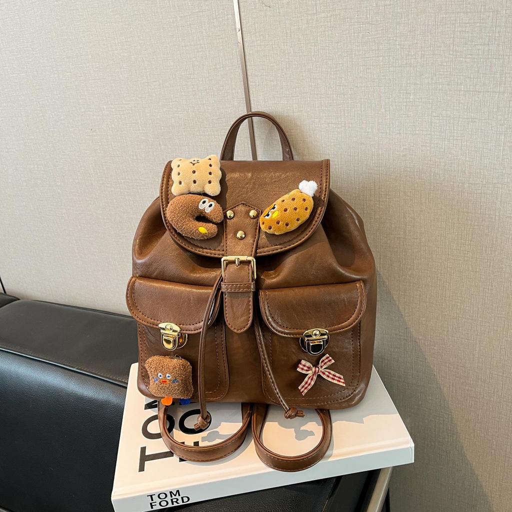 Cute Versatile Retro Leopard Print Backpack - Lightweight Women's Travel & Commute Bag