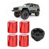 4pcs RC Car Wheel   Center   M4 Nut Fit for    4/SCX10 90046 D90 1/10 1/8 RC Car
