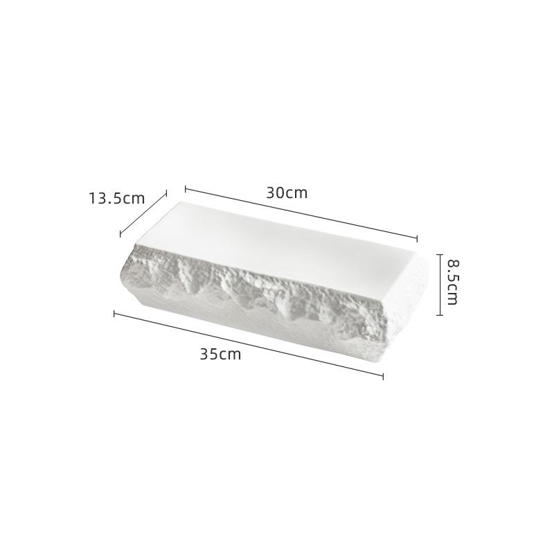 

Керамическая тарелка для стейка неправильной формы, однотонная посуда, блюда для приготовления пищи, домашняя кухня, тарелки для закусок и десертов, тарелки для сашими и суши
