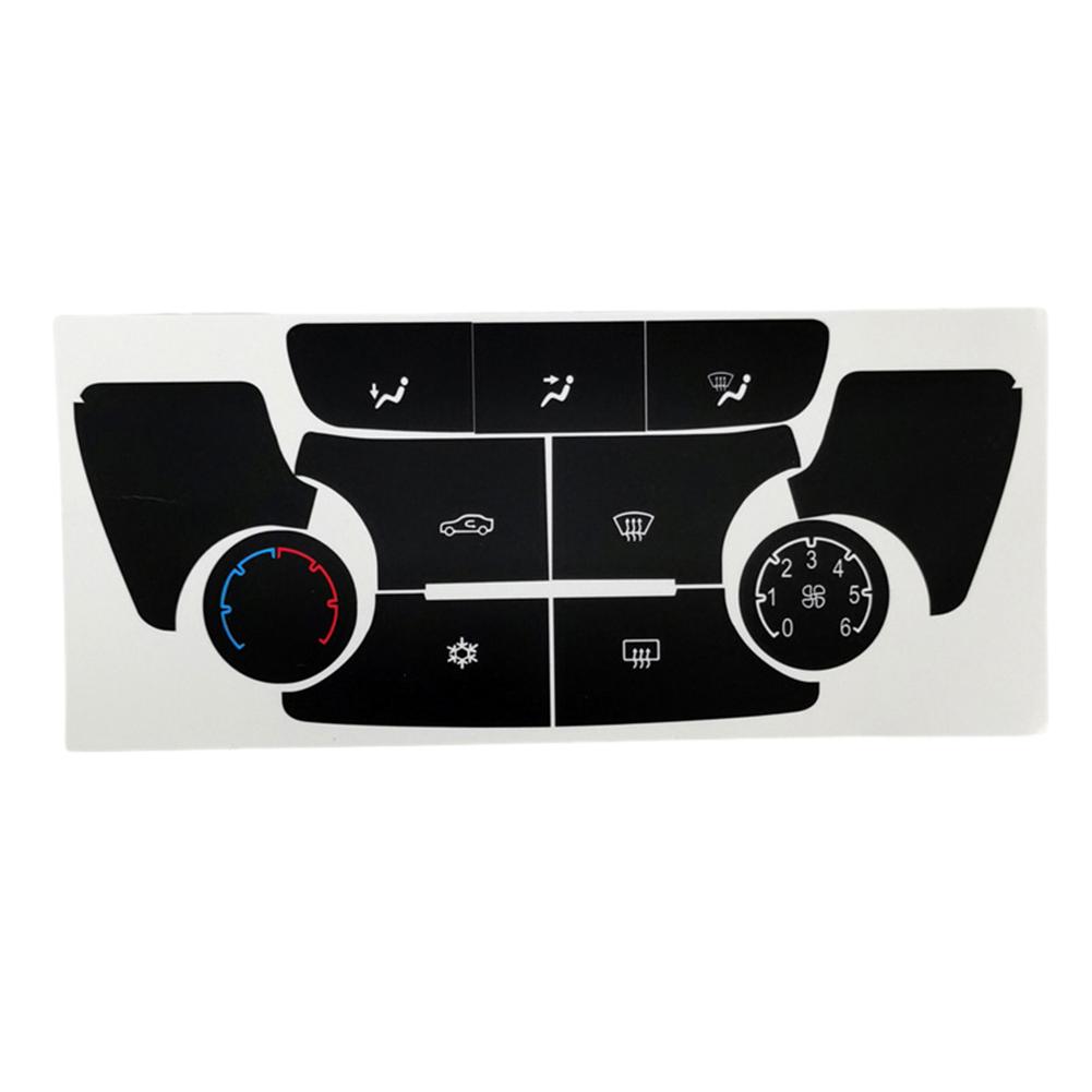 Enhance Your Driving Experience With Black Button Repair Decal Sticker Set For Buick Verano AC Climate Control