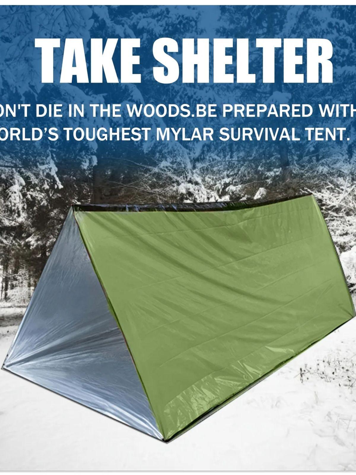 Emergency Tent Survival Tent Disposable Tent Outdoor Self rescue Thermal Insulation Earthqua