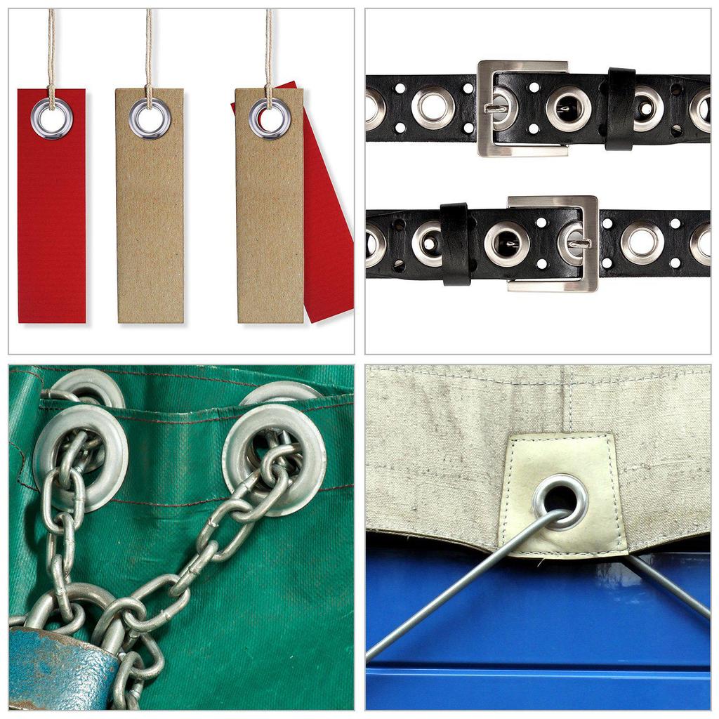 100 Sets 6mm Eyelets with Installation Tools for Shoes and Crafts