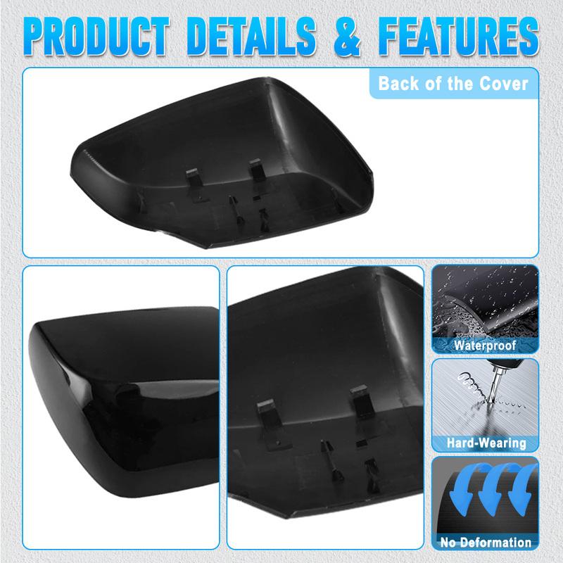 2PCS Replacement Rearview Side Mirror Covers Cap for Subaru Forester 2014-2018 Outback Legacy Facelift 2013-2016 91059AJ200