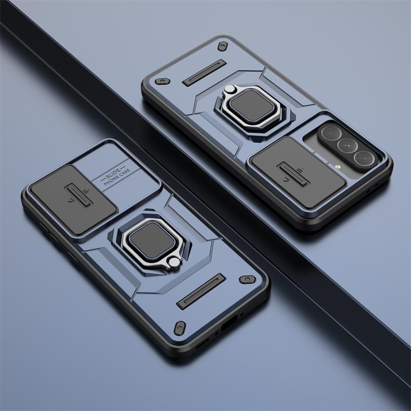 For Samsung Galaxy A36 Case Slide Window Cover Samsung Galaxy A36 A56 A16 A26 Coque Funda Battle Ring Holder Case For Galaxy A36