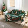 Christmas Throw Blanket Office Nap Sofa Couch Outdoor Camping Mat Floral Nordic Style All Season