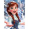 Disney DIY Pearl Painting Frozen Anna Decorative Painting Creative Ornaments Friends Gifts Desktop Furnishings Home Decoration