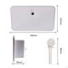 RV Exterior Shower Enclosure White Outdoor Kit Easy to Install Camping Gear for Campers,