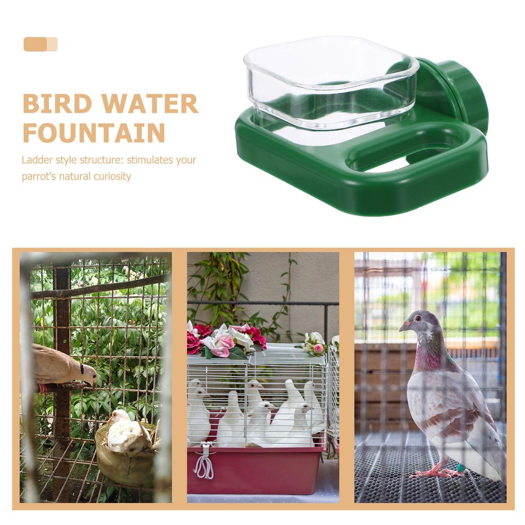 Automatic Pet Cage Hanging Water Feeder Dripless Water Bottle Dispenser Parakeet Bird Small Animal Waterer Auto Watering Pet
