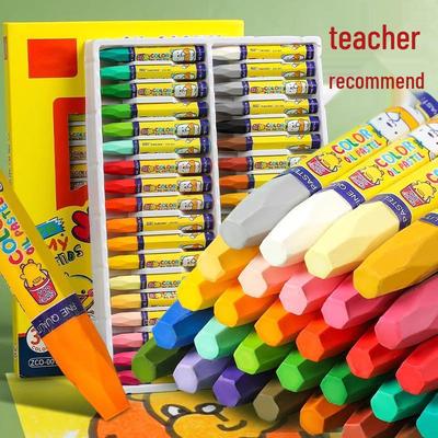 Non-Toxic Oil Pastels for Kids - Mess-Free Crayons for Kindergarten & First Grade - Available In Sets of 12, 24, or 36 Colors