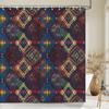 Bohemian style Shower Curtains Waterproof Polyester Fabric Boho Bath Curtains For Bathroom Bathtub Curtain With Hooks
