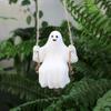 Halloween Swing Ghost Pendant Suitable for Halloween Gardens and Home Outdoor Trees Weird Hanging Decoration