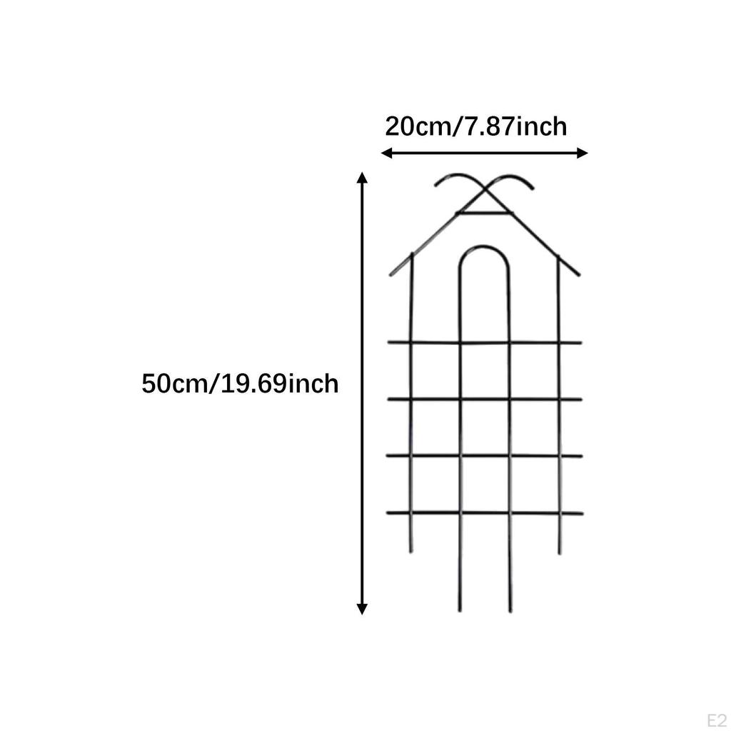 3 Pieces Plants Trellis Metal Sturdy Weather Resistant Practical Garden Plant Flower Support