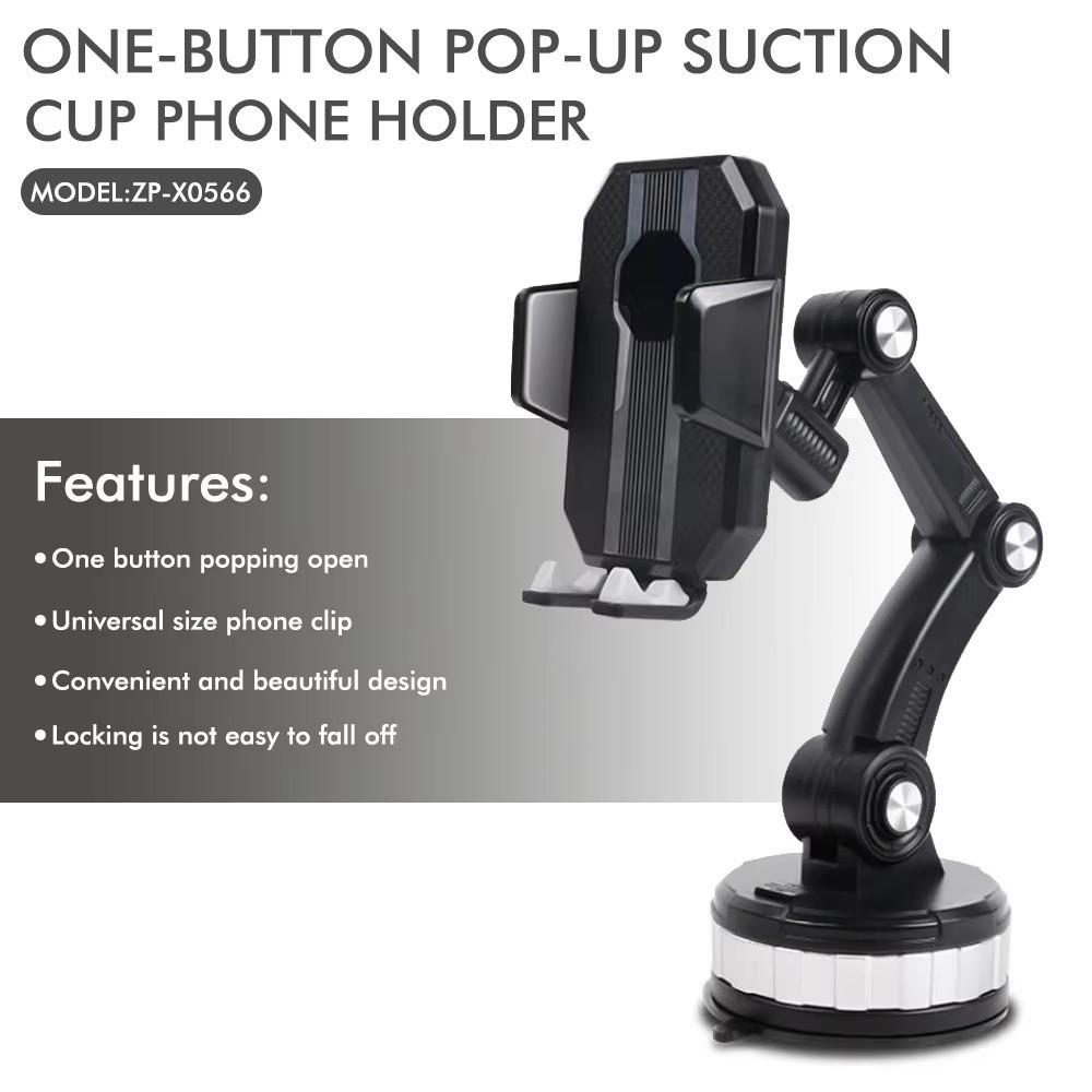 Retractable Car Phone Mount 360° Rotating Windshield Mount Car Accessories Car Phone Stand Driving