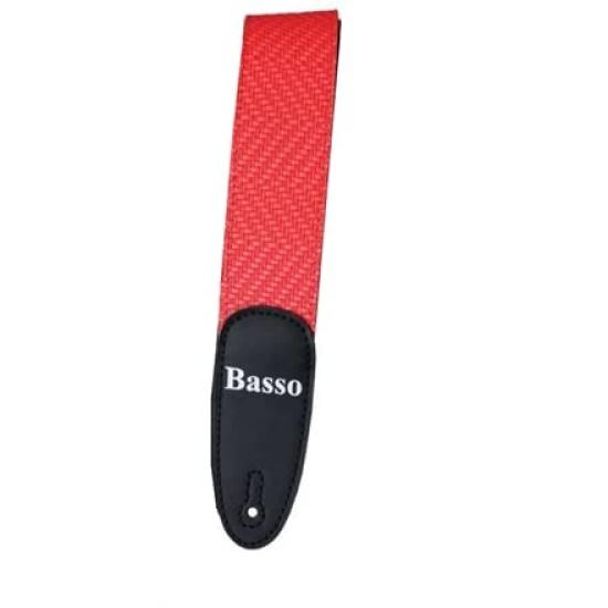 BASSO Guitar Strap EX 30 Red Attack Series