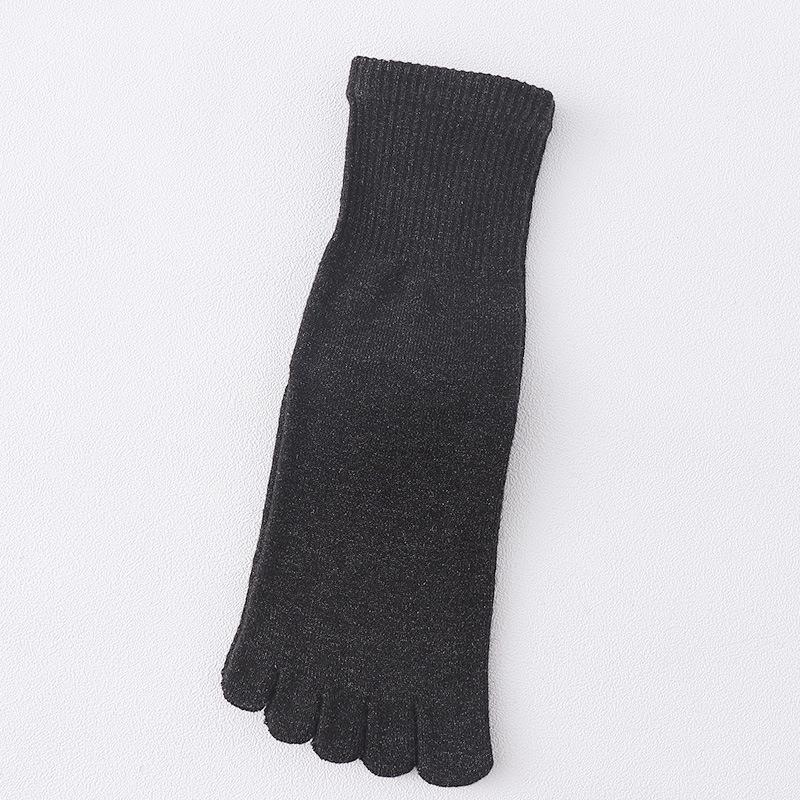 Women's Cashmere Five-Toe Socks - Thick, Warm, and Sweat-Absorbent for Autumn and Winter