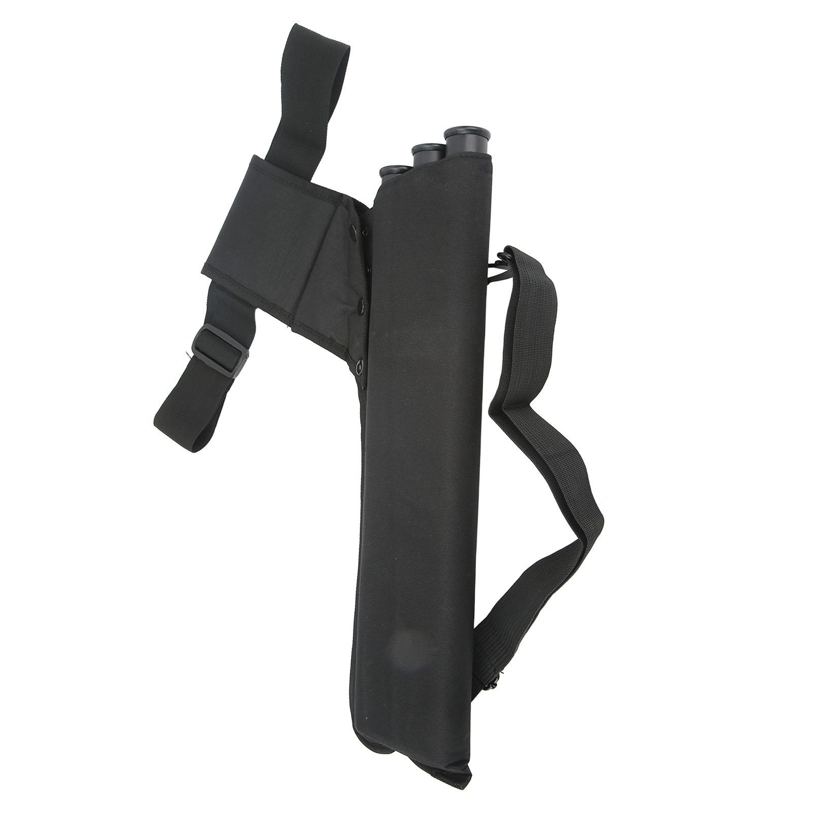 

Тримач для стріл Портативна велика місткість 3 туби Сумка для зберігання стріл для стрільби з лука для вулиці Чорний