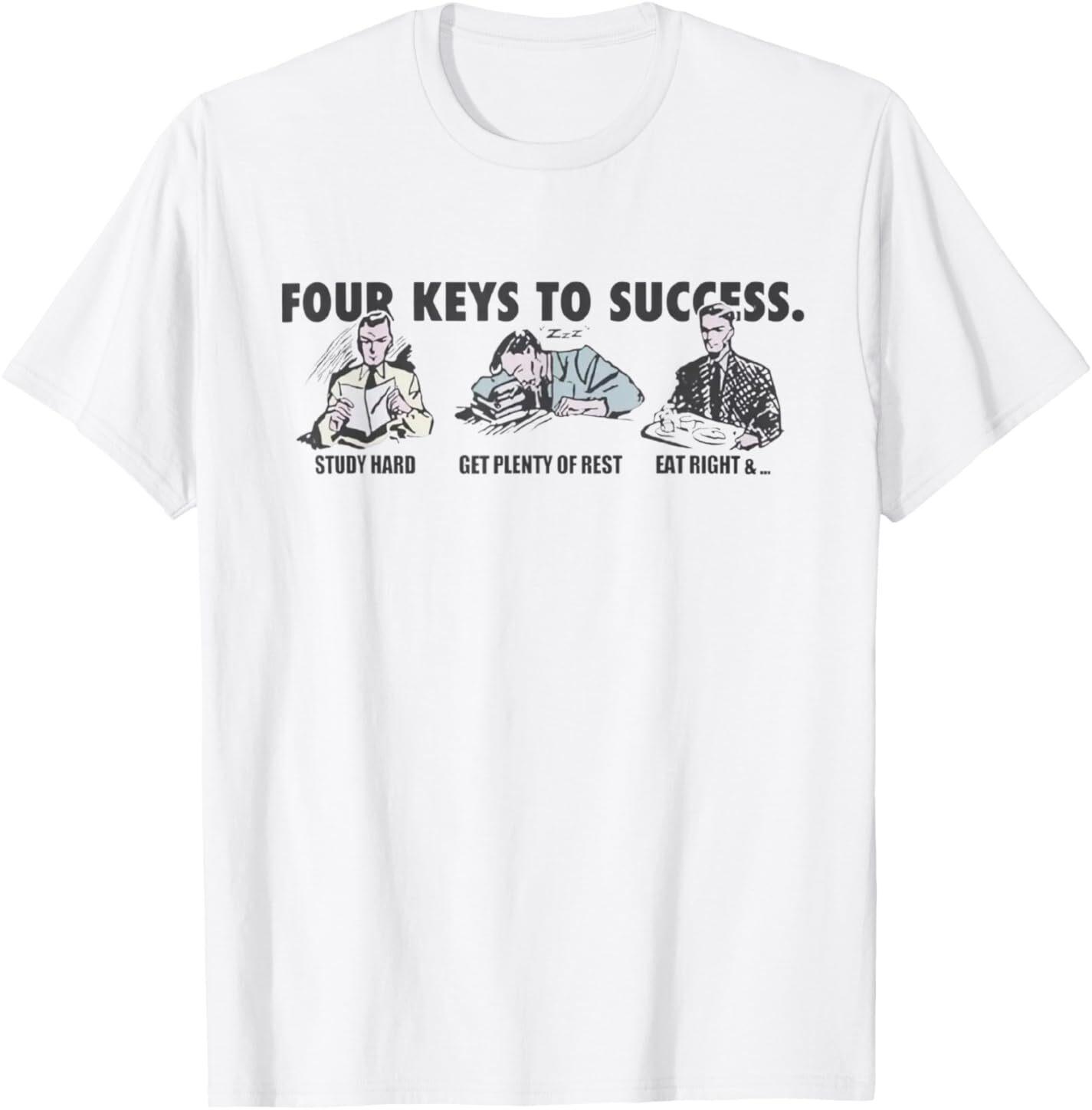 Four Keys To Success T-Shirt S разноцветный