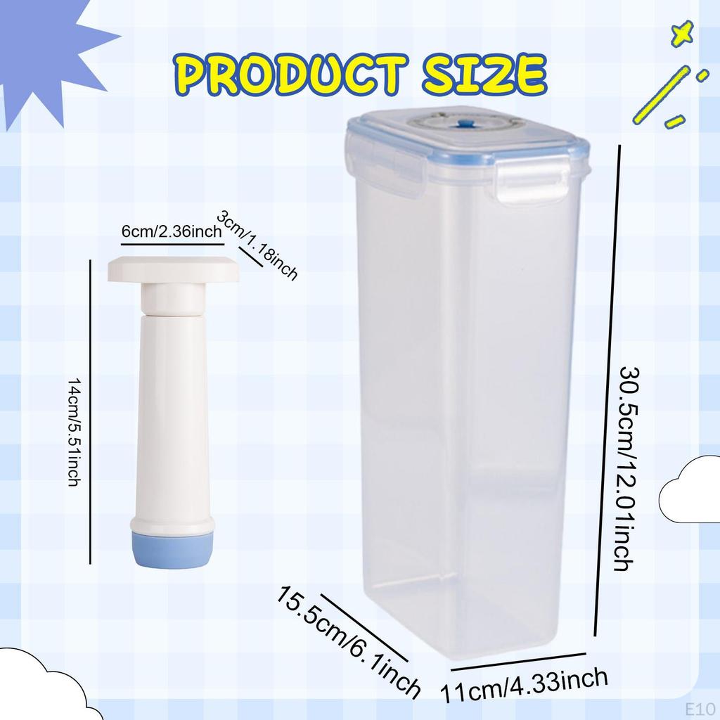 Vzduchotěsná nádoba na potraviny s vakuovou pumpou pro uchování salátů čerstvých