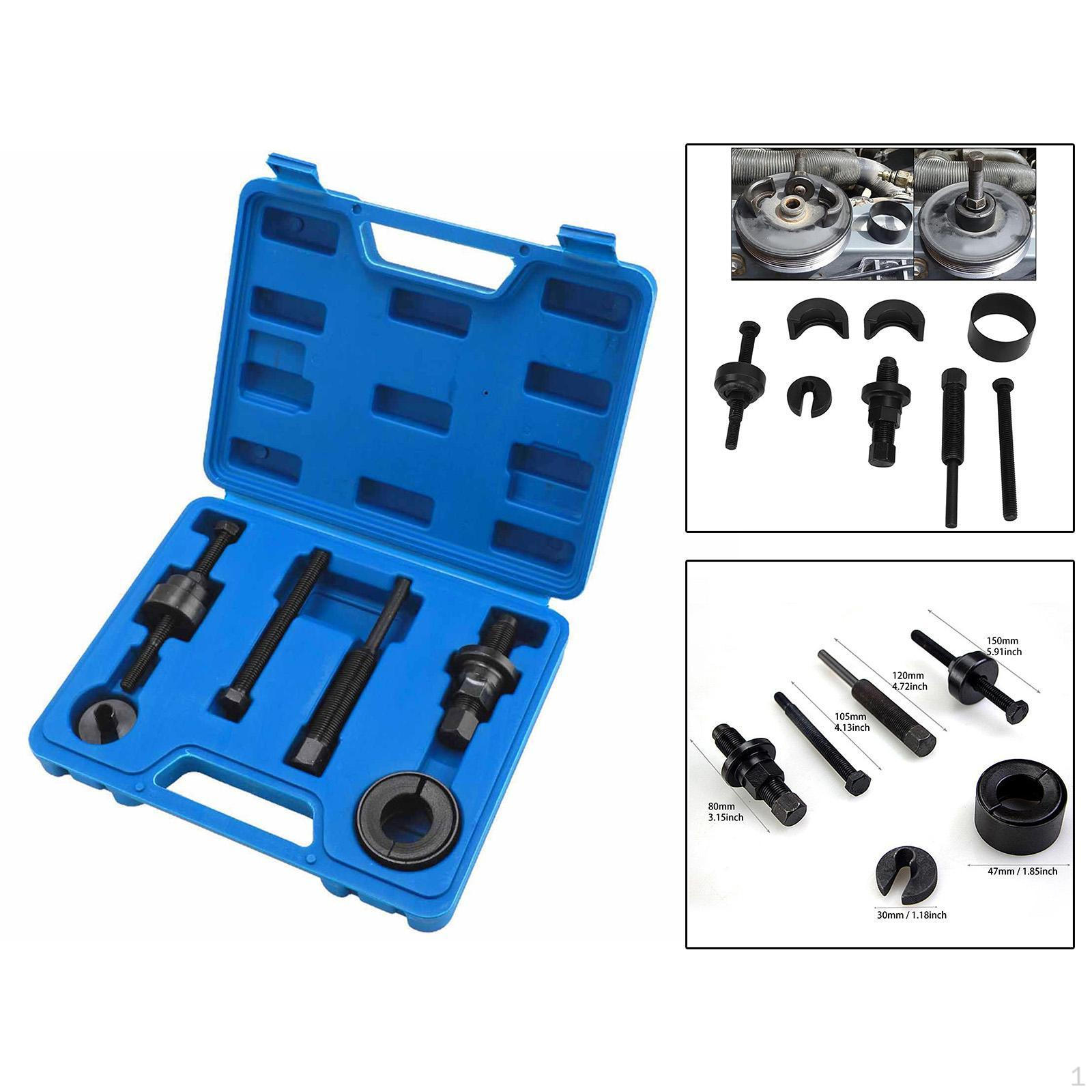 

Power Steering Pump Pulley Removal Puller Installer Tool Set Equipment with Carry