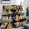 1PC Anime One Piece Patterned Flannel Blanket Suitable For All Seasons For Home Decor Warmth And Comfort Gifts Holiday Present