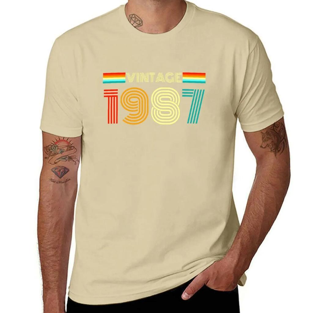 Vintage Retro 1987 - Vintage 1987 Birthday Gift T-Shirt graphic shirts shirts graphic tees Men's t-shirt