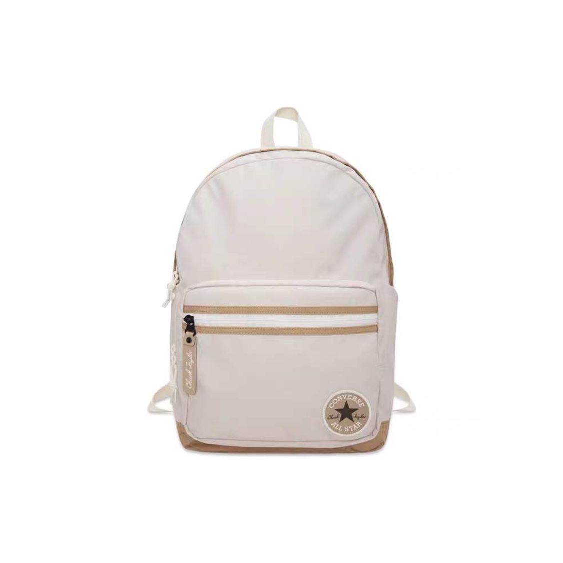 Converse Go 2 Retro Multi-Pocket Large Capacity Student Backpack Unisex Backpack Cream 10023004-A02 Milk White
