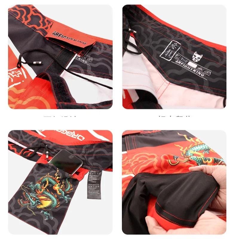 MMA Dragon shorts training Kickboxing Muay Thai Gym fitness pants Workout