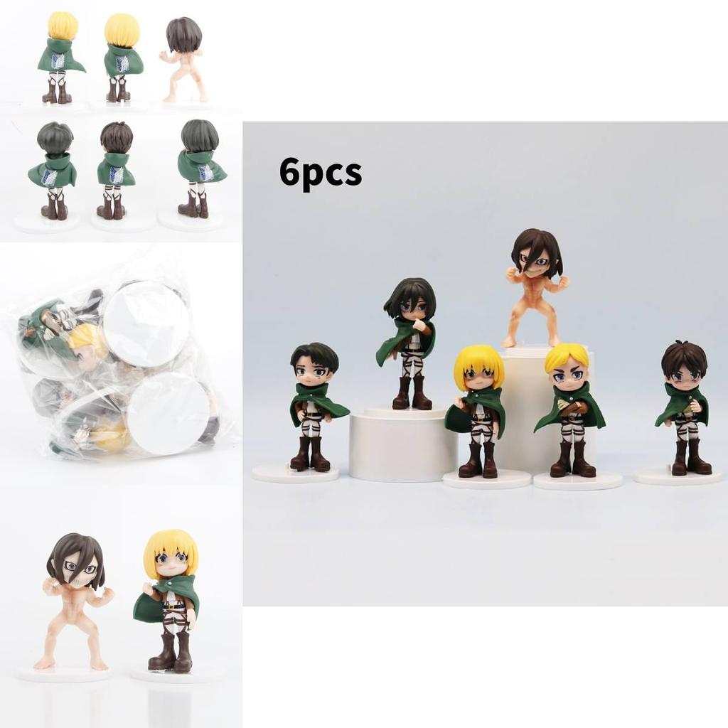 Exclusive Attack On Titan Action Figures Set Featuring Mikasa Eren And Levi Collectible Toys