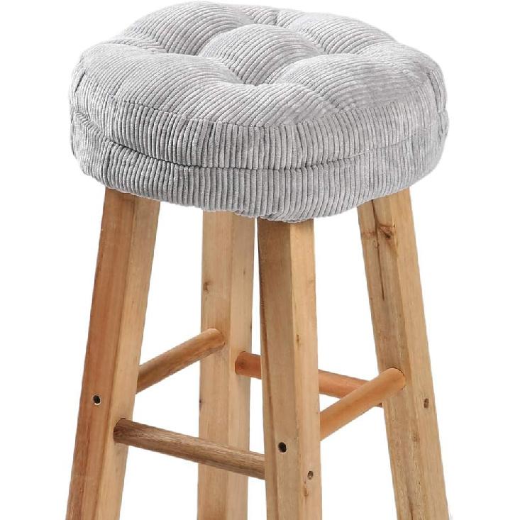 Lominc 12 Round Chair Pad Corduroy Fabric and Thick Padding Comfortable Sitting for Round WoodenMetal StoolsStool not Included 6800₽