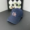 Four Seasons Versatile Beige Soft Top Cap Women's Trend Brand Embroidered Baseball Cap Men's Sun Hat