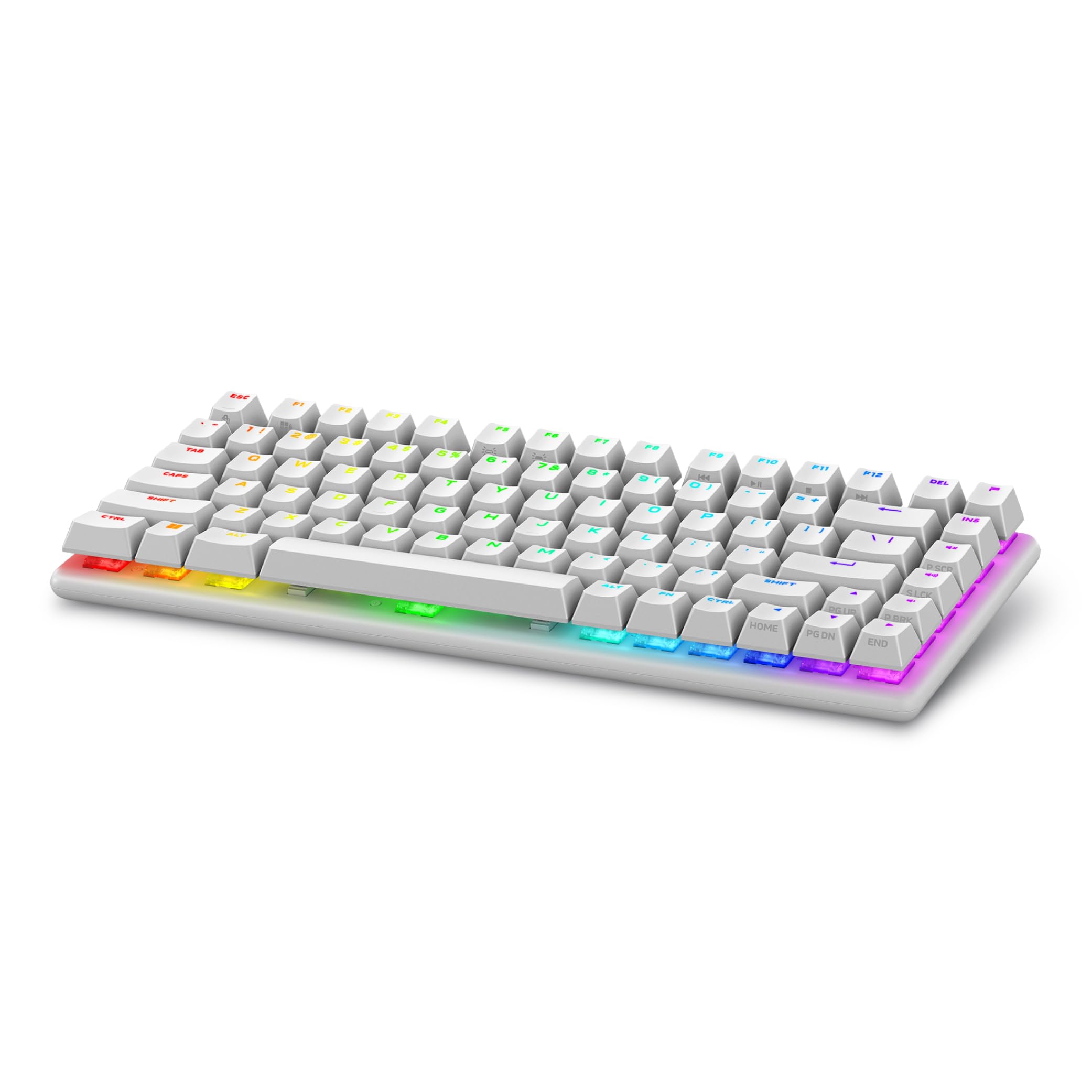 

Alienware Pro Wireless Gaming Lunar Light English Form Linear Million Color RGB Keyboard, (Silver White), Layout, Hot-Swap Switches, 75% Factor,