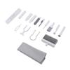 Keyboard Wrist Rest with Cleaning Kit Ergonomic Soft Sponge Keyboard Wrist Support Pad and Electronic Cleaning Kit White
