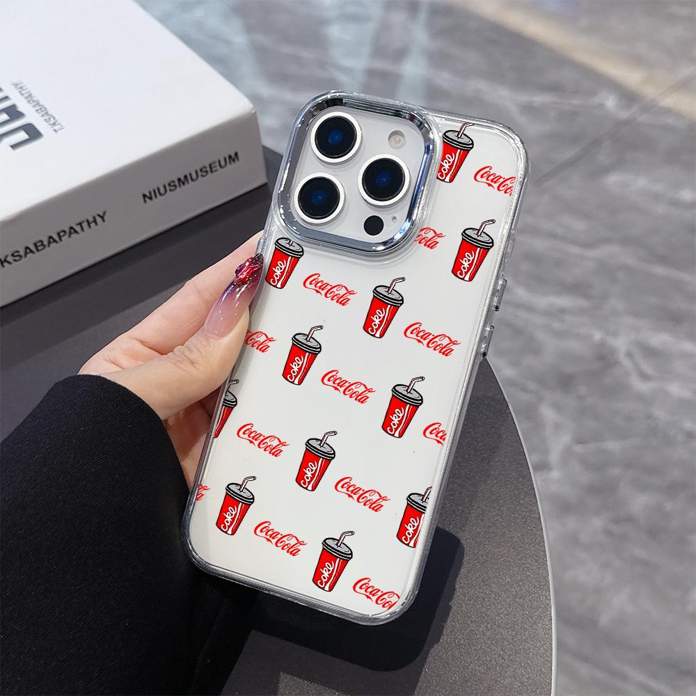 Hot beverage c-cola c-coca Phone Case for Samsung Galaxy S25 S24 S23 S22 S21 S20 FE Ultra Edge Plus 4G 5G Transparent Soft Cover