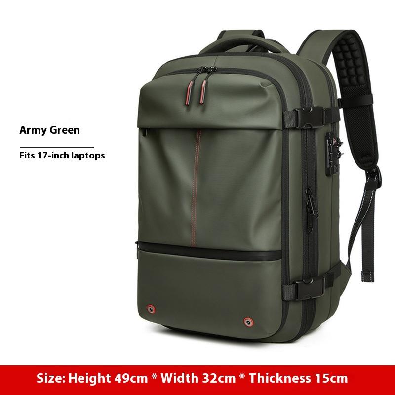 

Backpack Men s Casual Large Capacity Multifunctional Travel Bag Vacuum Compression Anti-splashing Water Business Travel Computer Bag 19 inch