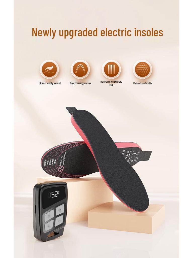Rechargeable USB Heating Insoles – Cuttable, Washable Warm Foot Pads for Men and Women
