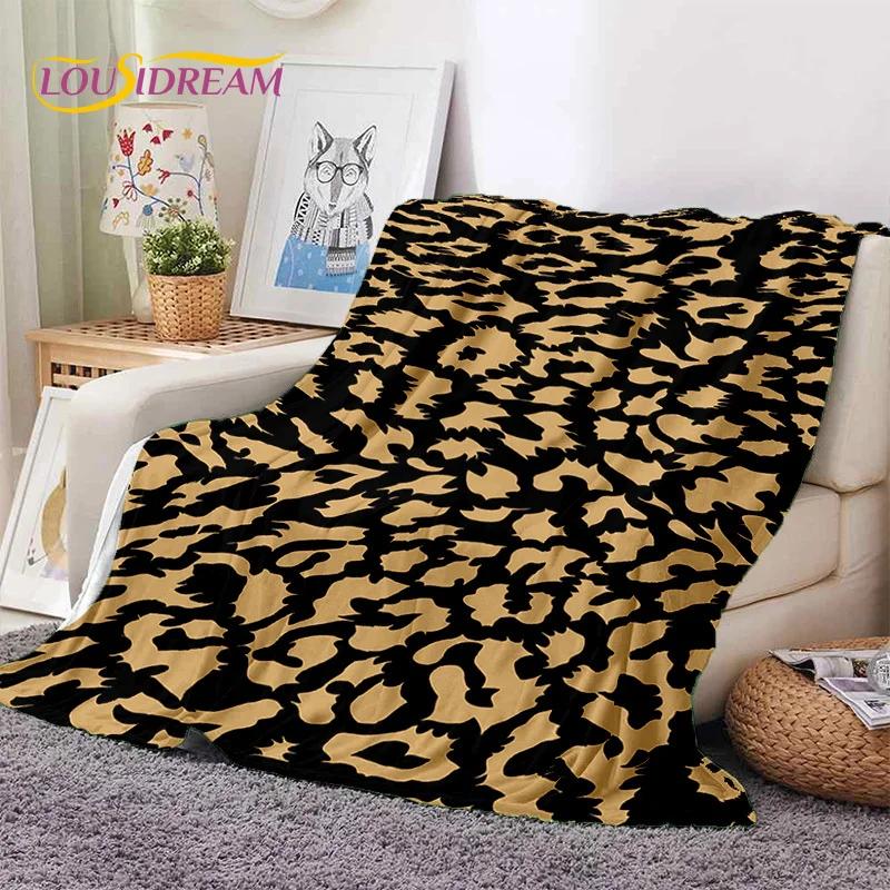 Manta de Franela Suave con Estampado de Rayas de Cebra Coloridas, Leopardo y Tigre, Manta de Tiro Cómoda para Picnic, Camas, Hogar